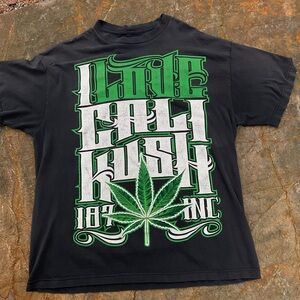 Vintage Y2K Route 420 Kush 187 Inc Double Sided Graphic Tee XL